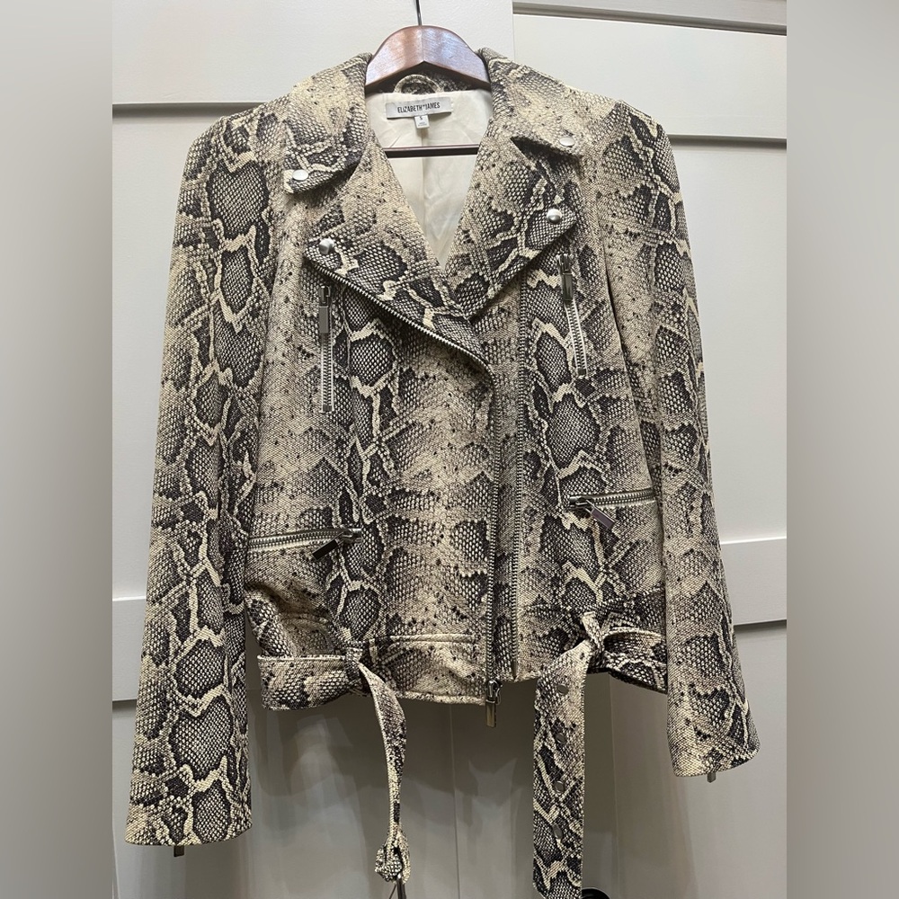 Elizabeth and James leather biker jacket